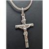 Image 1 : SILVER(5.7G), CROSS NECKLACE 24"