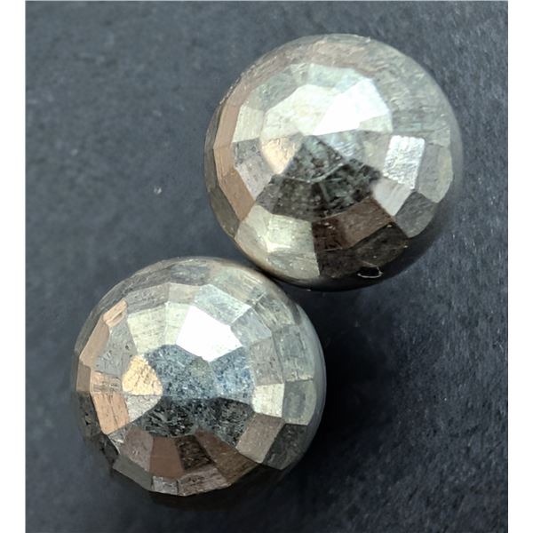 SILVER BALL EARRING