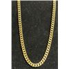 Image 1 : *NEW* 14K GOLD PLATED 7.5MM CUBAN LINK NECKLACE: 18" LONG