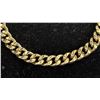 Image 2 : *NEW* 14K GOLD PLATED 7.5MM CUBAN LINK BRACELET: 8" LONG