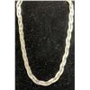Image 1 : *NEW* PLATINUM PLATED 7.5MM TRIPLE TWISTED SERPENTINE NECKLACE: ADJUSTABLE 18"-19.5" LONG