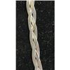 Image 2 : *NEW* PLATINUM PLATED 7.5MM TRIPLE TWISTED SERPENTINE NECKLACE: ADJUSTABLE 18"-19.5" LONG