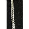 Image 2 : *NEW* PLATINUM PLATED 7MM SERPENTINE NECKLACE: ADJUSTABLE 23.5" LONG