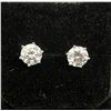 Image 1 : *NEW* ,925 SILVER MOISSANITE LAB DIAMOND STUD EARRINGS: 2 CT EACH