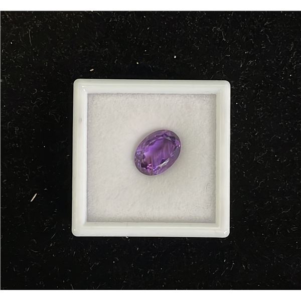 *NEW* 7.2CT OVAL CUT 7.2CT NATURAL ROYAL AMETHYST - UNTREATED (1MM X 13.7MM)