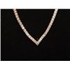 Image 2 : *NEW* 18K GOLD PLATED 2.5MM PRINCESS CUT SIMULATED DIAMOND (CZ) TENNIS NECKLACE: 18" LONG