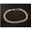 Image 1 : *NEW* 14K GOLD PLATED 7.5MM CUBAN LINK BRACELET: 8" LONG