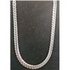 Image 1 : *NEW* PLATINUM PLATED 7.5MM TRIPLE TWISTED SERPENTINE NECKLACE: 23.5" LONG