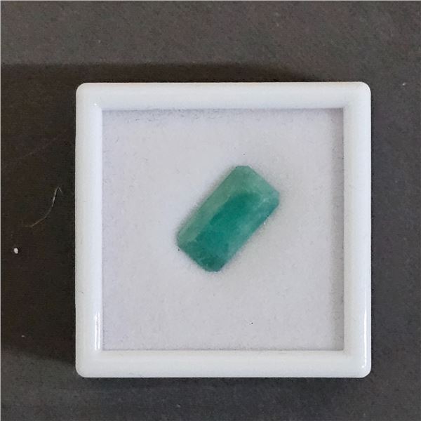 *NEW* 5.4CT EMERALD CUT NATURAL EMERALD: UNTREATED (7.9MM X 14.9MM)