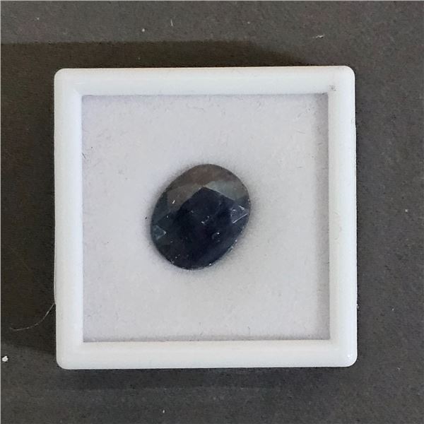 *NEW* 14.2CT OVAL CUT NATURAL BLUE SAPPHIRE; UNTREATED (12.3MM X 15MM)