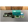 Image 1 : METAL TIE CLIP ENGRAVED WITH "60TH" AND ASSORTED JADEITE JEWELRY AND STONES