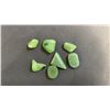 Image 2 : METAL TIE CLIP ENGRAVED WITH "60TH" AND ASSORTED JADEITE JEWELRY AND STONES