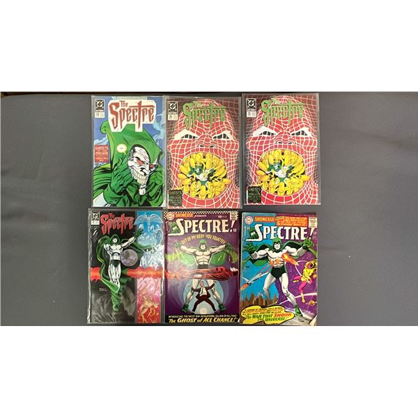 (6) ASSORTED VINTAGE DC "THE SPECTRE" COMIC BOOKS