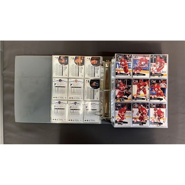BINDER OF ASSORTED HOCKEY TRADING CARDS
