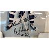 Image 2 : FRAMED & AUTOGRAPHED EDDIE SHACK #23 PHOTO