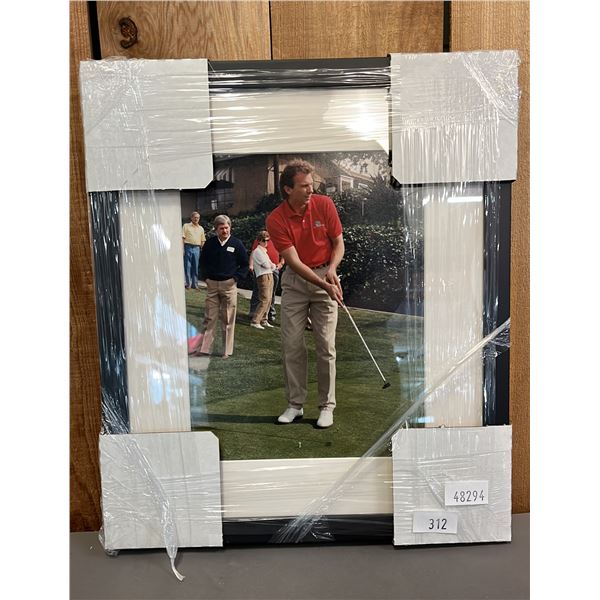 FRAMED COLOUR PHOTOGRAPH OF OF BERNHARD LANGER