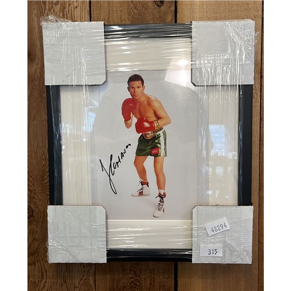 FRAMED & AUTOGRAPHED J.C. CHAVEZ COLOUR PHOTOGRAPH