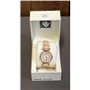 Image 2 : *NEW IN BOX WITH TAG* ANNE KLEIN LADIES CRYSTAL-ACCENTED DIAL ANALOGUE WATCH WITH LEATHER BAND