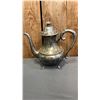 Image 2 : VINTAGE SILVER PLATE TEAPOT WITH CREAMER & SUGAR BOWL