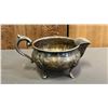 Image 3 : VINTAGE SILVER PLATE TEAPOT WITH CREAMER & SUGAR BOWL