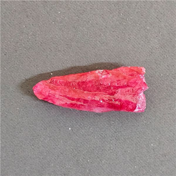 52 CT ROUGH NATURAL RUBY WITH EGL CERTIFICATE: 42MM X 18MM X 13MM