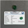 Image 2 : 19.65 CT OVAL CUT NATURAL EMERALD WITH EGL CERTIFICATE: 17MM X 12MM 10MM