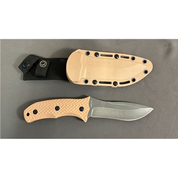 5" TRAILGUARD OFF-GRID GEAR OUTDOOR & TACTICAL KNIFE WITH SHEATH