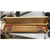 Image 3 : BOX OF ASSORTED EXTENSION CORDS, EARTH WISE HEDGE TRIMMER & BOX OF ARROWS