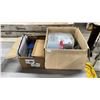 Image 1 : (2) BOXES OF ASSORTED PLASTIC CONTAINERS, HAMILTON BEACH DEHYDRATOR, HANGING METAL BASKET & MORE