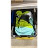Image 4 : EMPTY TOTE, STACKING PLANT POTS & 2 TOTES W/CONTENTS: SPRINKLERS, INFLATABLE POOL, YARD CARE & MORE