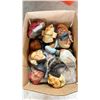 Image 1 : BOX OF ASSORTED VINTAGE BOSUN CHALKWARE HEADS