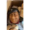 Image 6 : BOX OF ASSORTED VINTAGE BOSUN CHALKWARE HEADS