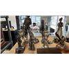Image 2 : SHELF OF ASSORTED PEWTER FIGURINES
