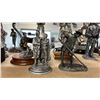 Image 3 : SHELF OF ASSORTED PEWTER FIGURINES