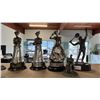 Image 5 : SHELF OF ASSORTED PEWTER FIGURINES