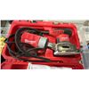 Image 2 : MILWAUKEE SHEET SANDER IN CASE, STANLEY 500W POWER INVERTER & TOTE OF ASSORTED CIRCULAR BLADES