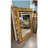 Image 1 : LARGE GILT WOOD FRAMED WALL MIRROR: APPROX. 64" X 48"
