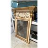 Image 2 : NEOCLASSICAL STYLE GILT WOOD FRAMED TRUMEAU MIRROR: APPROX. 53.5" X 37.5" *MIRROR IS DESILVERING*
