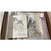 Image 2 : LARGE HARD SIDE PORTFOLIO CASE & CONTENTS: ANIMAL PRINTS, AVIATION PRINTS & MORE