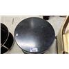 Image 2 : ROUND WOOD SIDE TABLE: APPROX. 24"T X 25.5" DIAMETER