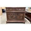 Image 11 : INTRICATELY CARVED ASIAN WOOD DESK WITH CHAIR