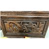Image 14 : INTRICATELY CARVED ASIAN WOOD DESK WITH CHAIR