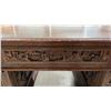 Image 16 : INTRICATELY CARVED ASIAN WOOD DESK WITH CHAIR