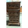 Image 17 : INTRICATELY CARVED ASIAN WOOD DESK WITH CHAIR