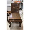 Image 2 : INTRICATELY CARVED ASIAN WOOD DESK WITH CHAIR