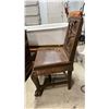 Image 3 : INTRICATELY CARVED ASIAN WOOD DESK WITH CHAIR