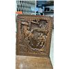 Image 4 : INTRICATELY CARVED ASIAN WOOD DESK WITH CHAIR