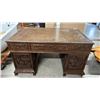 Image 6 : INTRICATELY CARVED ASIAN WOOD DESK WITH CHAIR