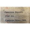 Image 4 : FRAMED ORIGINAL 1982 ACRYLIC ON CANVAS BOARD:  "THE CANADIAN ROCKIES" BY CAROLYN MENU