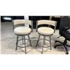 Image 1 : (2) COUNTER HEIGHT SWIVEL STOOLS